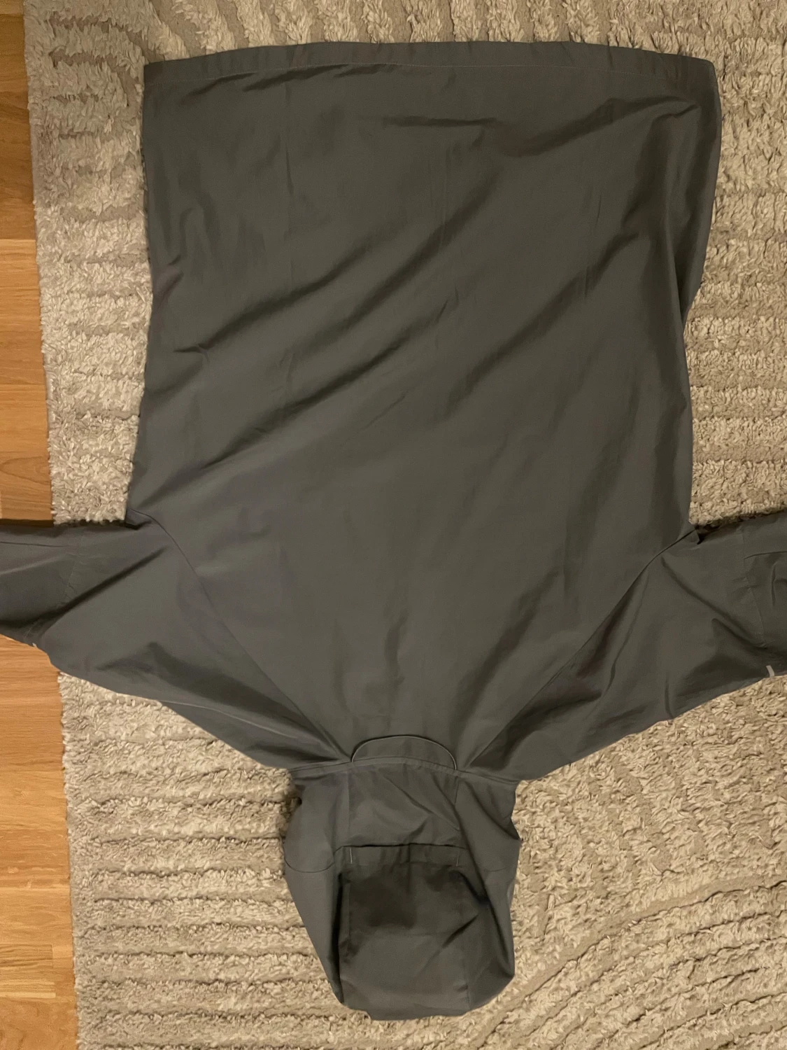 Grå Nike vindjacka med huva - 3