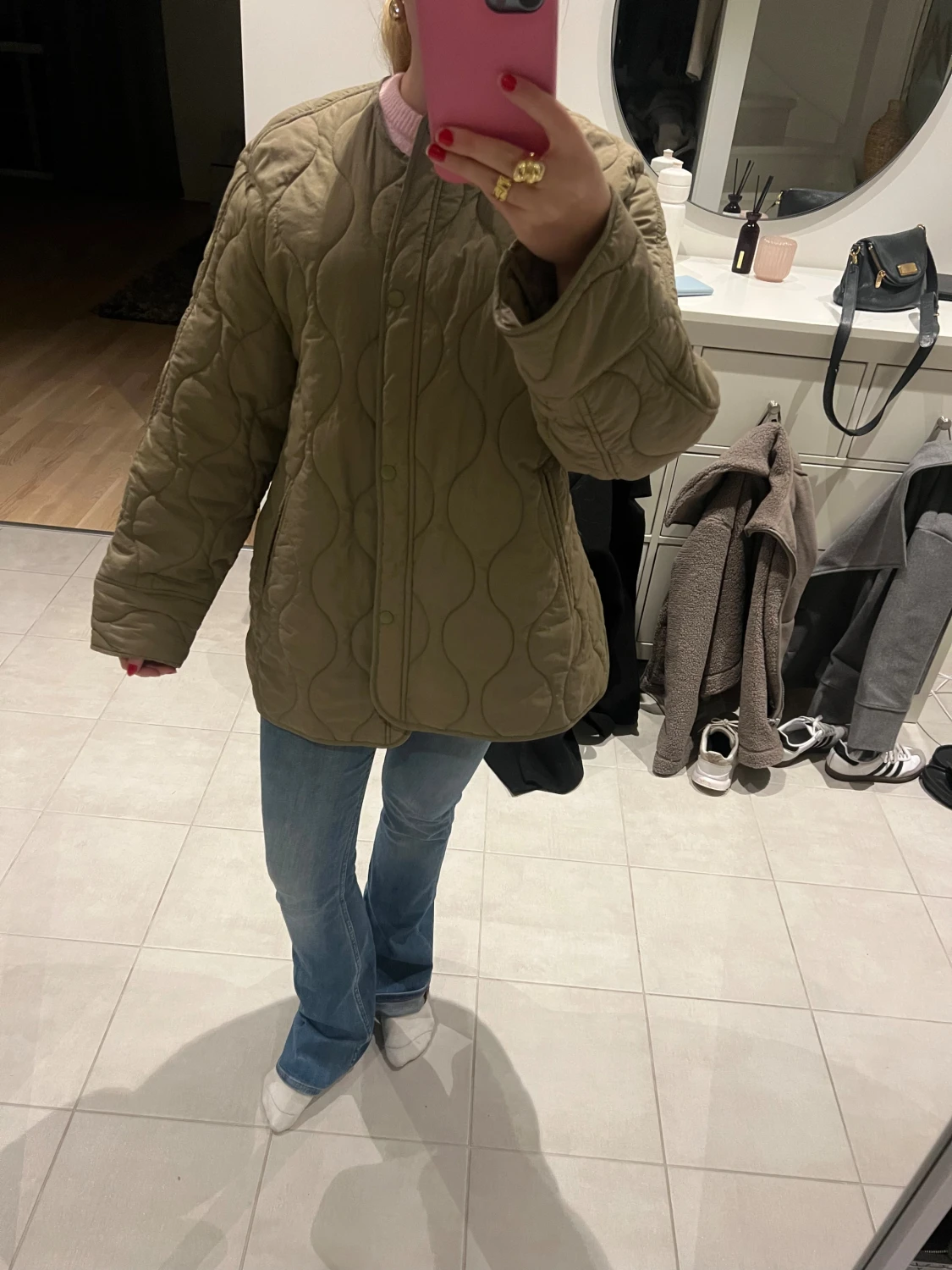 Grön pufferjacka - 1