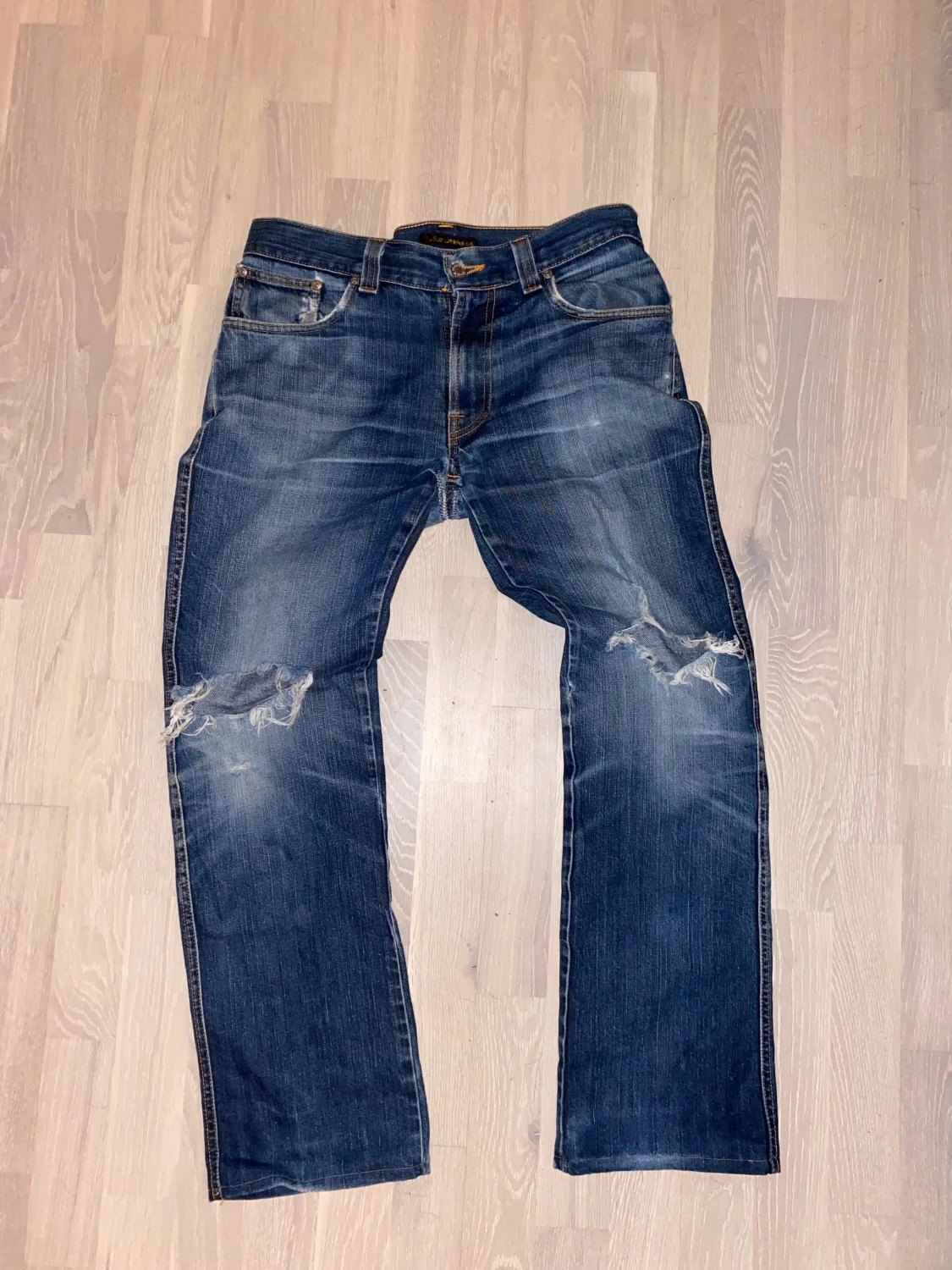 Nudie Jeans Slim Jim Dry Japan blå - 2