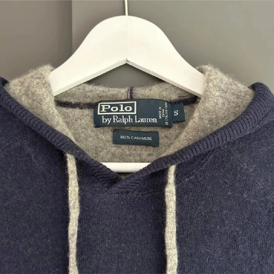 Mörkblå kashmir hoodie Polo Ralph Lauren - 90