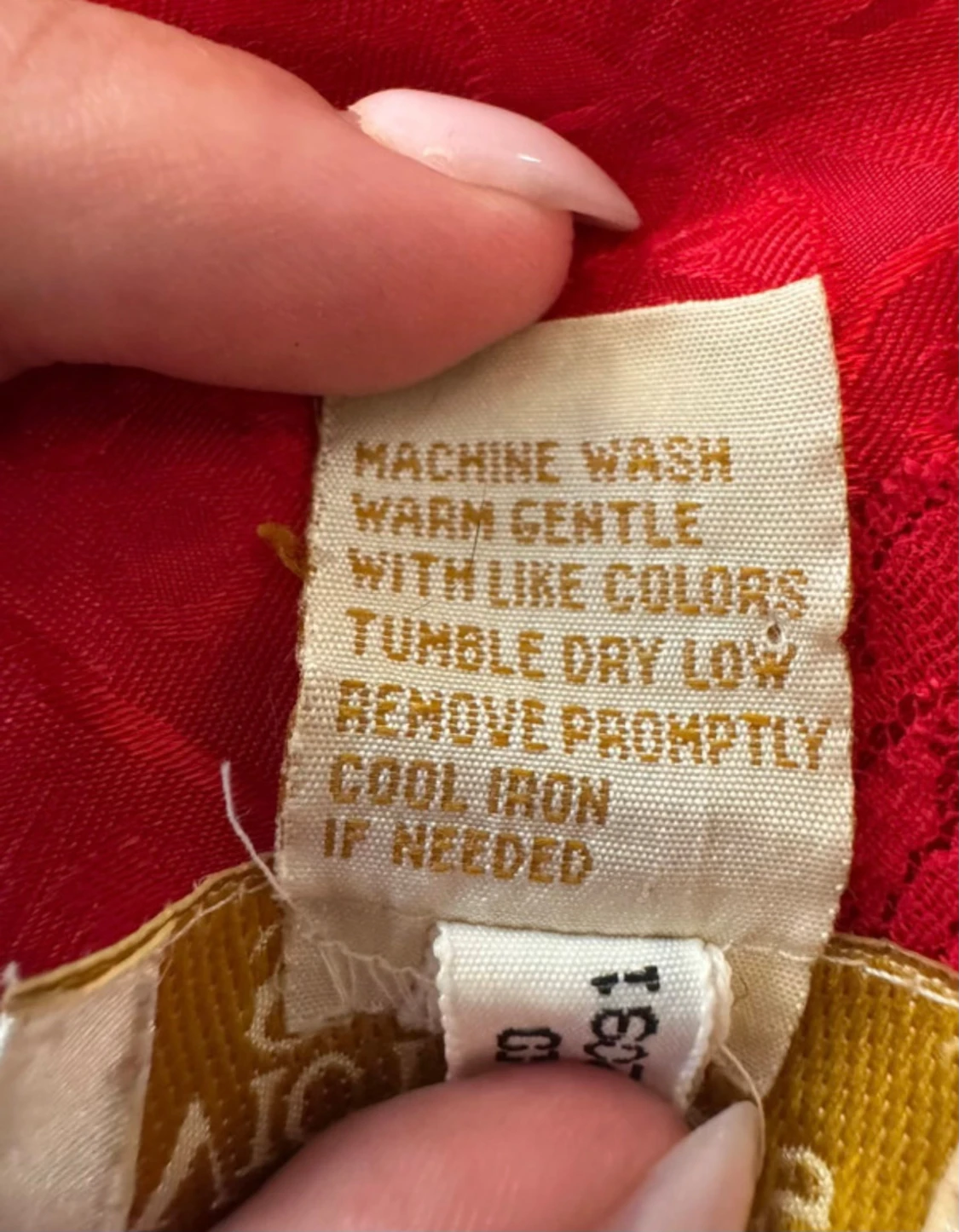 Röd spetsklänning från Victoria's Secret - 3