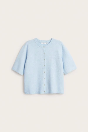 stickad tröja  - ljusblå stickad tröja/kofta från Kappahl xlnt. Nyskick med prislappen kvar nypris var 499kr