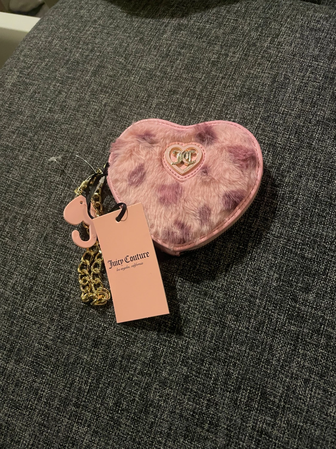 Hjärtformad rosa axelväska Juicy Couture