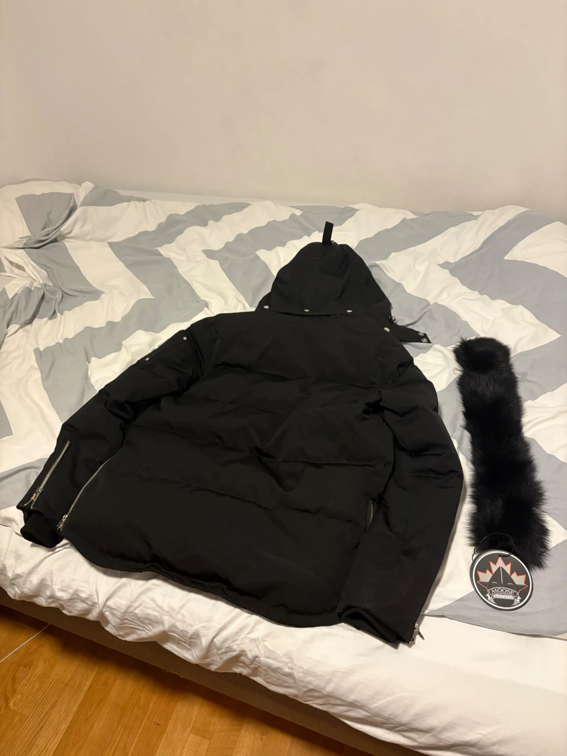 Svart Moose Knuckles Vinterjacka - 3