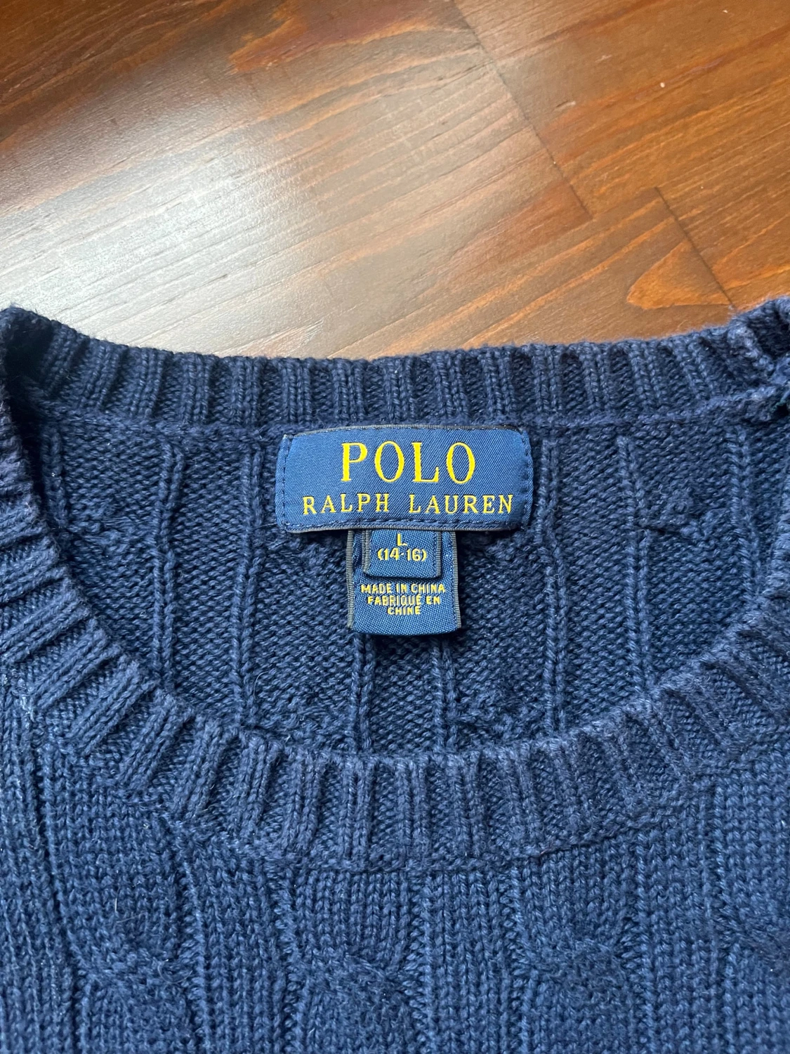 Mörkblå stickad tröja Polo Ralph Lauren - 2