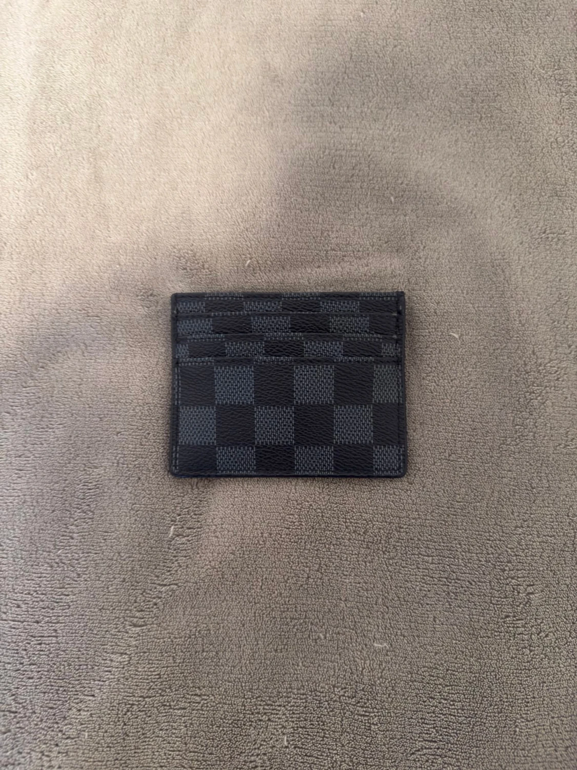 Svart rutig korthållare - 2