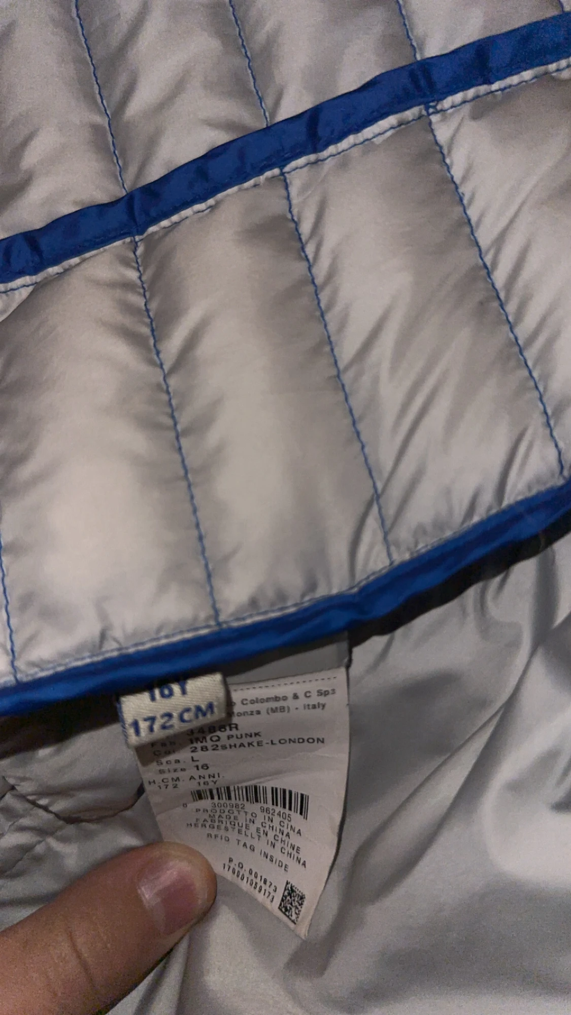 Blå Colmar pufferjacka med dragkedja - 4