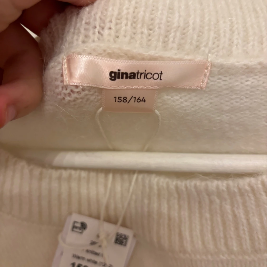 Vit stickad tröja Gina Tricot - 2