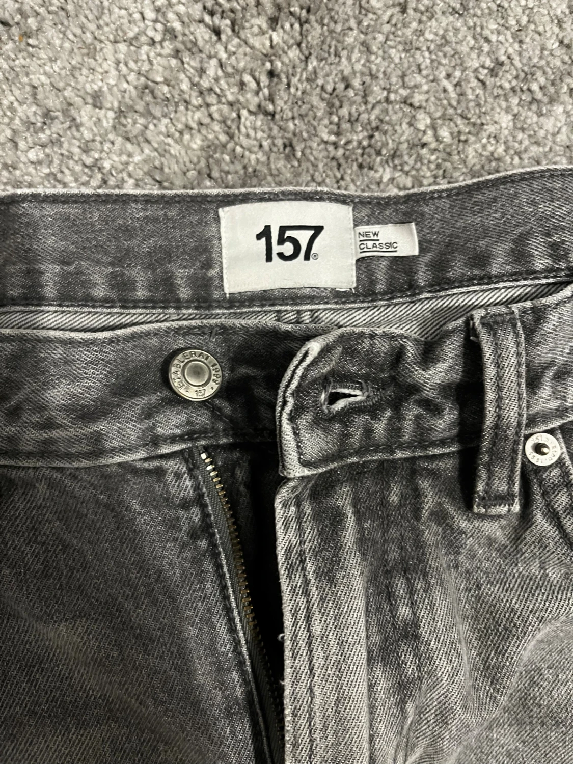 Grå jeans från 157, straight fit - 2