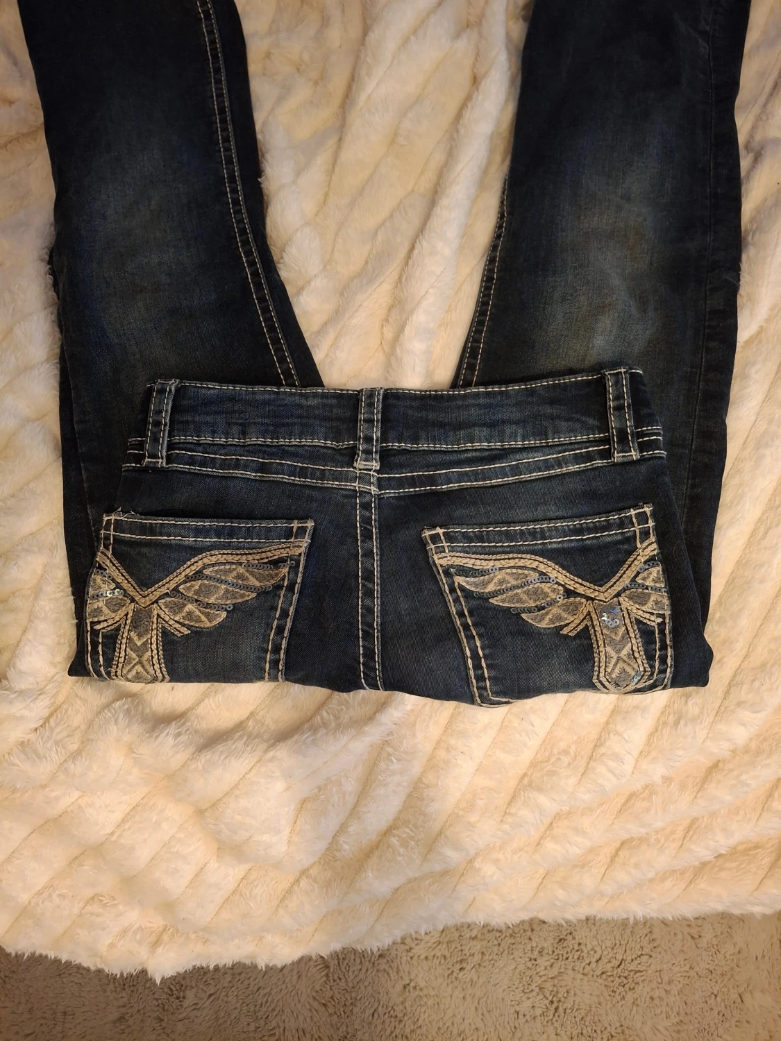 Lågmidjade bootcut jeans💗 - 2