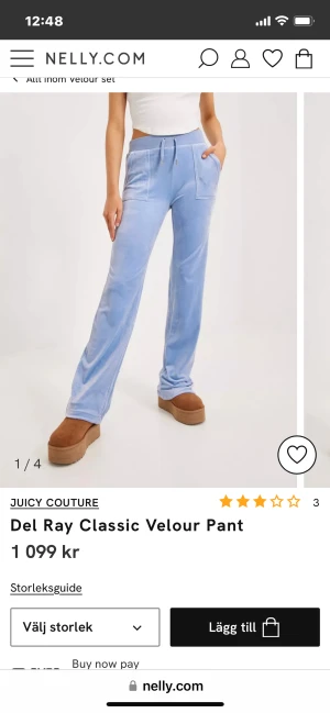 Juicy byxor 🙌🏻 - Säljer nu mina fina juicy byxor i nytt skick , har haft dem i nån månad och har knappt kommit till användning. Dem är lite lite långa för mig som är 161. Köparen står för frakt 