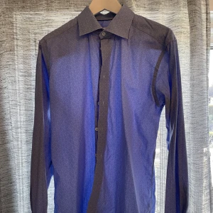 ETON 41, 16 slim - Eton ljusblå prickig skjorta, inga defekter