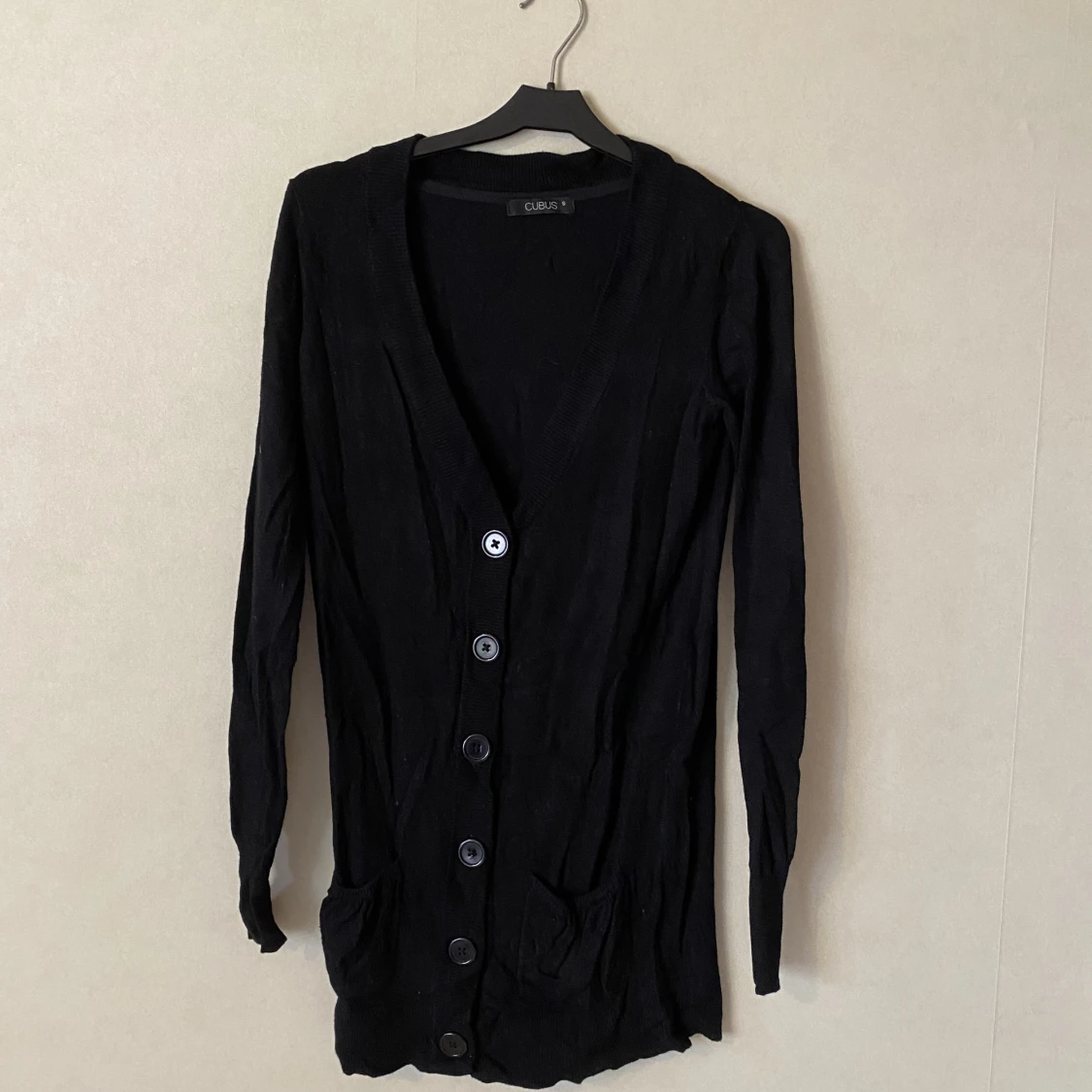 Lång cardigan strl. S