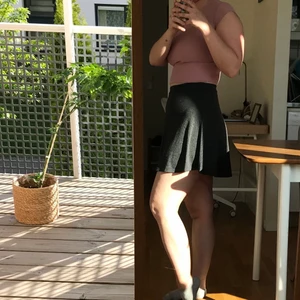 Grå kort kjol - Grå kort kjol från Club L i superskönt material, tyvärr för kort för att jag ska känna mig bekväm i den så jag hoppas att den får göra någon annan lycklig. Säljer även en till likadan i svart vid intresse, kan i så fall släppa båda för 45kr 😊