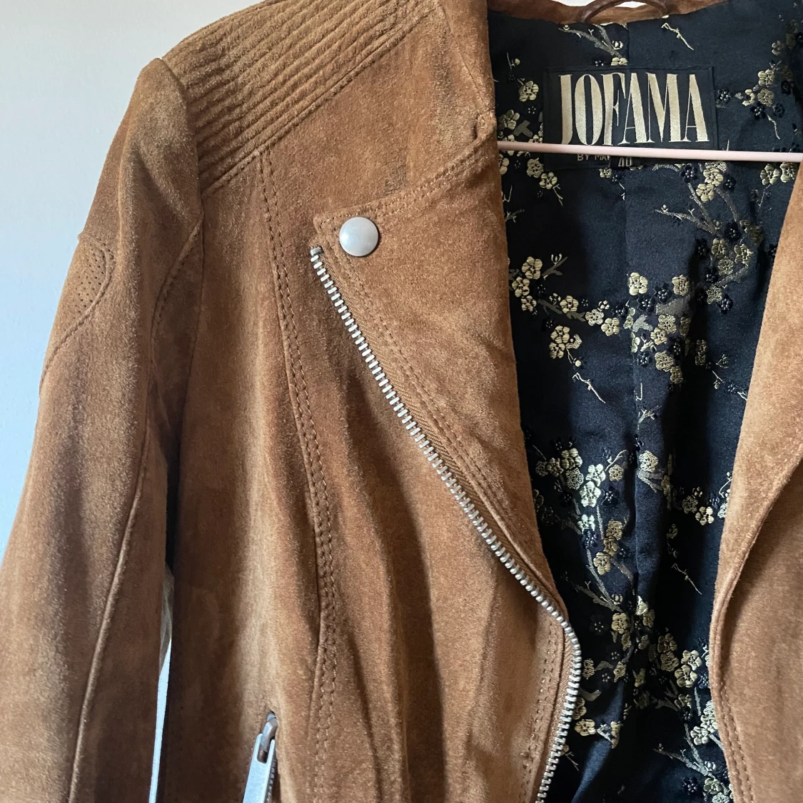 Jofama Jacka i brun mocka  - 90