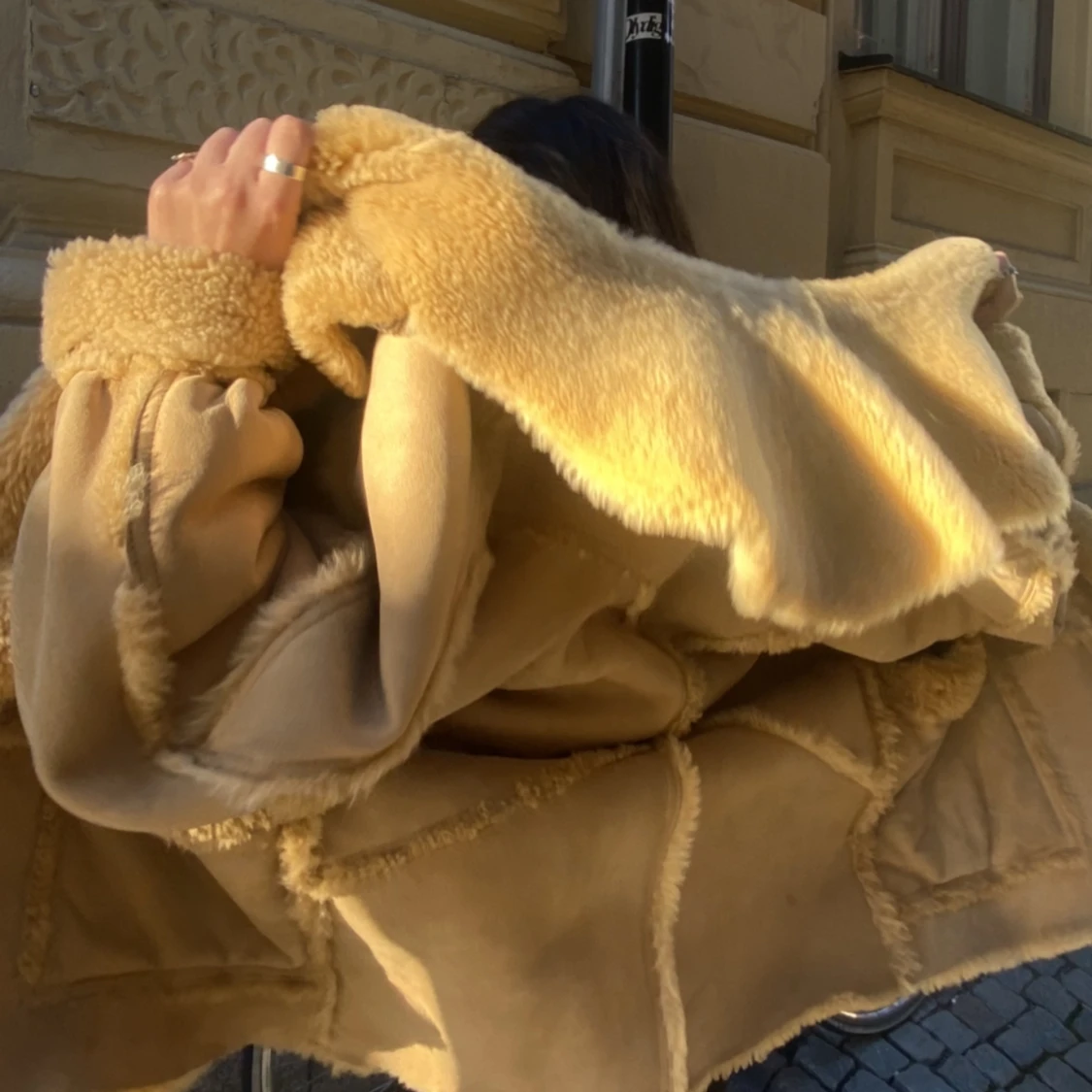 Jättefin päls/mockajacka - 91