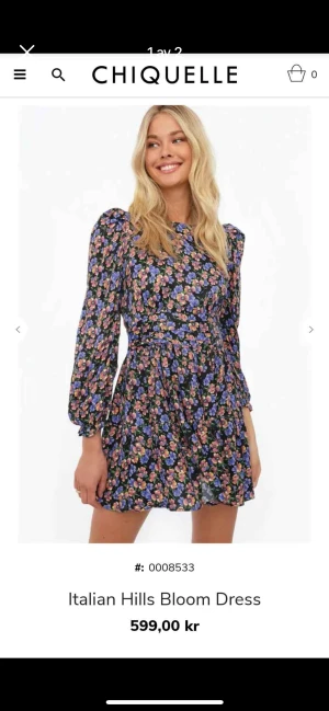 Chiquelle  klänning  - Använd 2gånger  Storlek: 36 