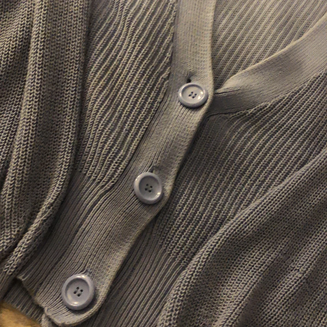  Blå stickad tröja - 90