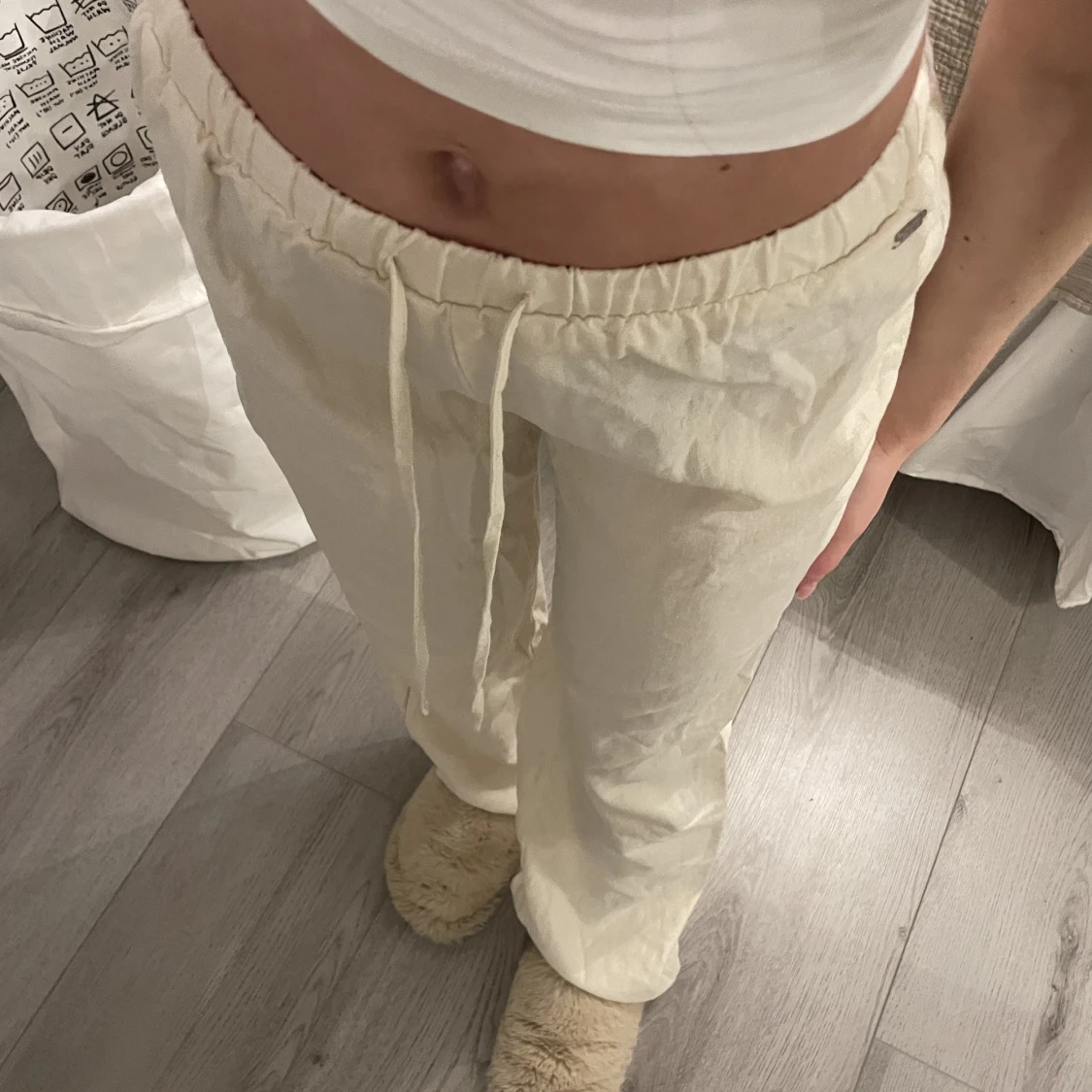 Linne byxor - 90
