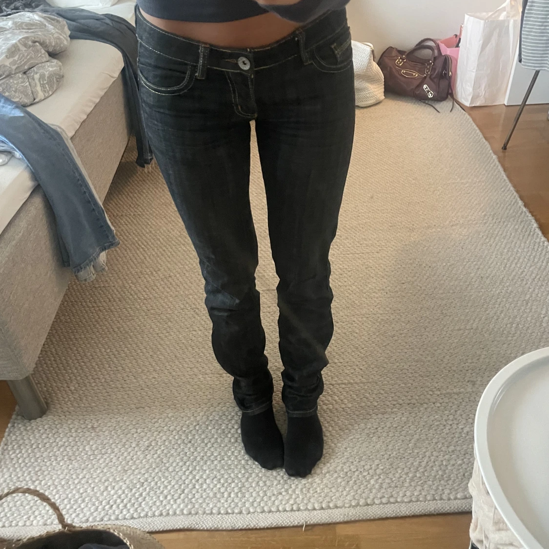 Lågmidjade jeans - 90