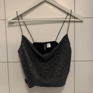 Glittrig topp - Glittrig croppad topp från H&M. Köparen står för frakten 
