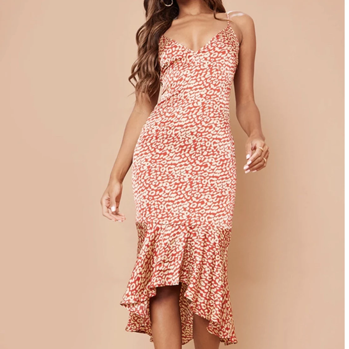 Red Leopard Print dress 