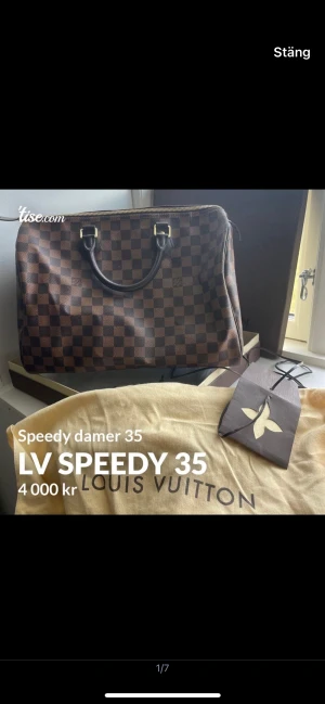 LV SPEEDY 35 - Lv väska äkta  