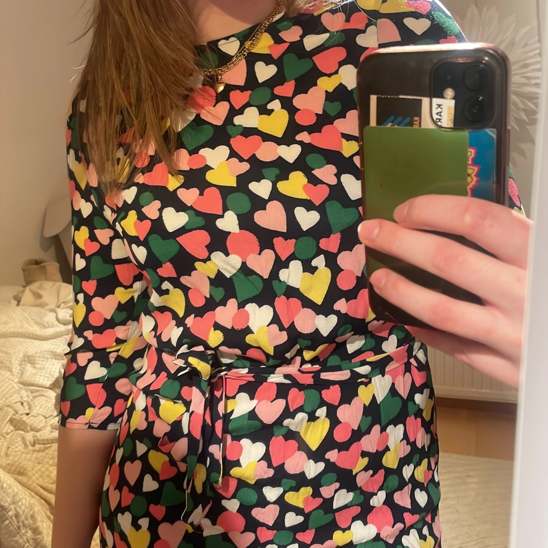 Mönstrad miniklänning  - 90