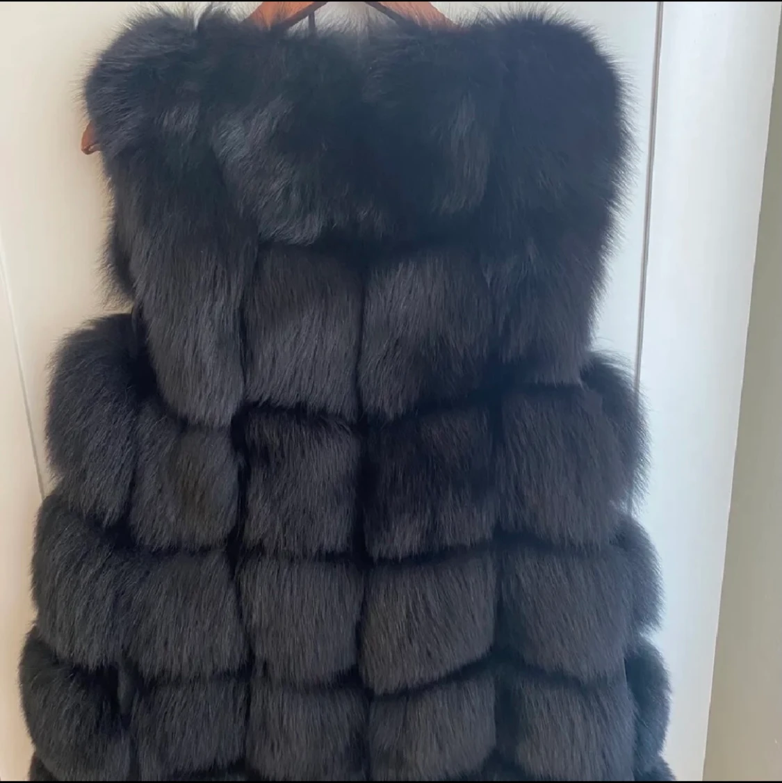 Svart pälsväst (Borninstockholm) s ny - 90
