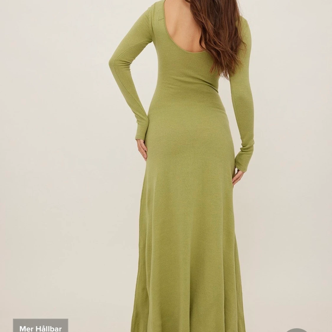 Grön stickad långklänning från NA-KD  - 90