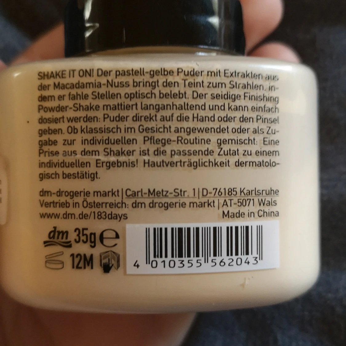 183 DAYS Powder Shaker, Banana scented 🍌 - 90