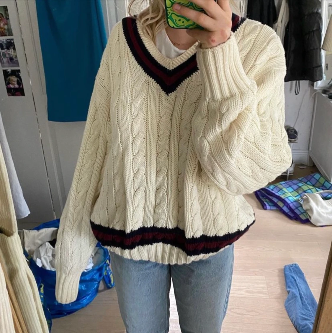 Stickad tröja - 90