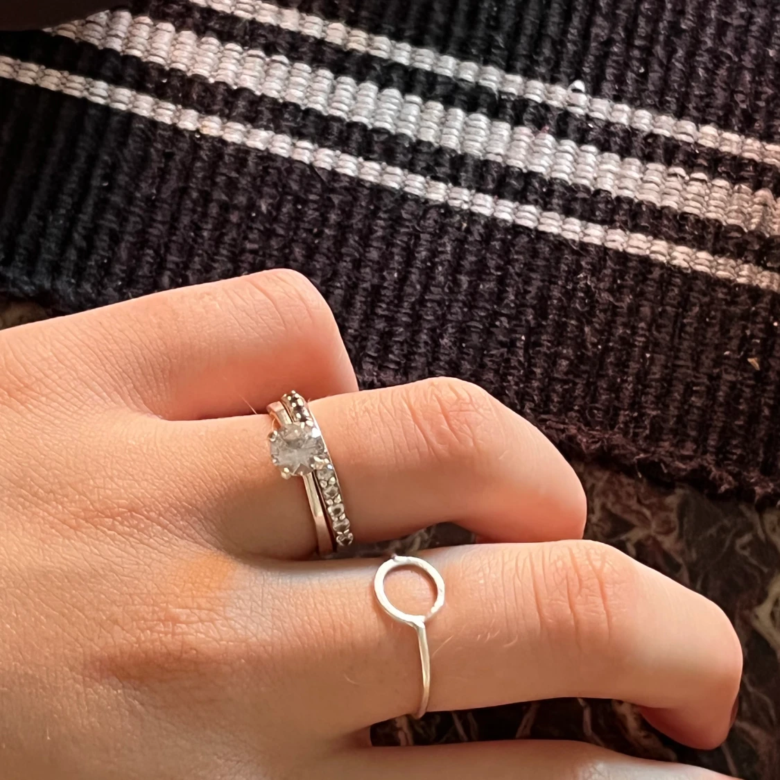 Real silver rings