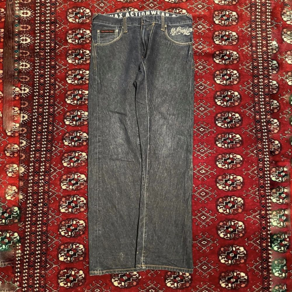 Marinblå wax jeans wax Plick Second Hand