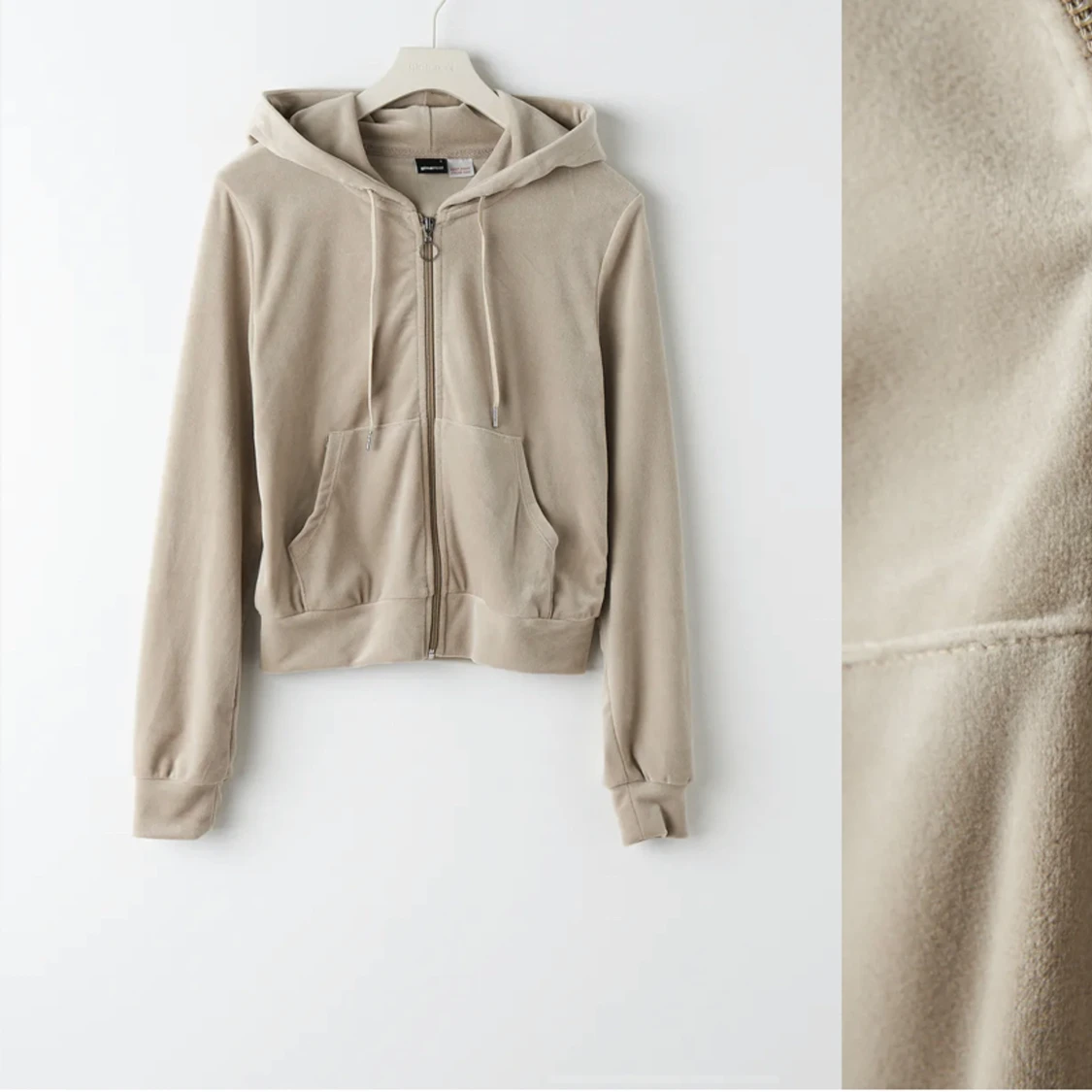 Velour hoodie