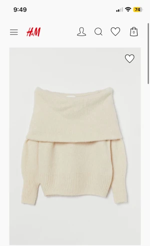 Tröja - Säljer min fina offshoulder topp från hm! Den är knappt använd och är super fint skick! Storlek S!