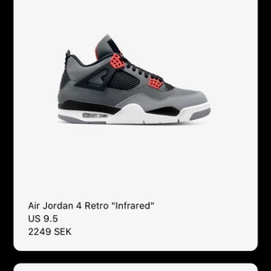 Jordan 4 Infrared  - Jordan 4 infrared storlek 43. Vann på sns raffle. Pris: 3199kr. 