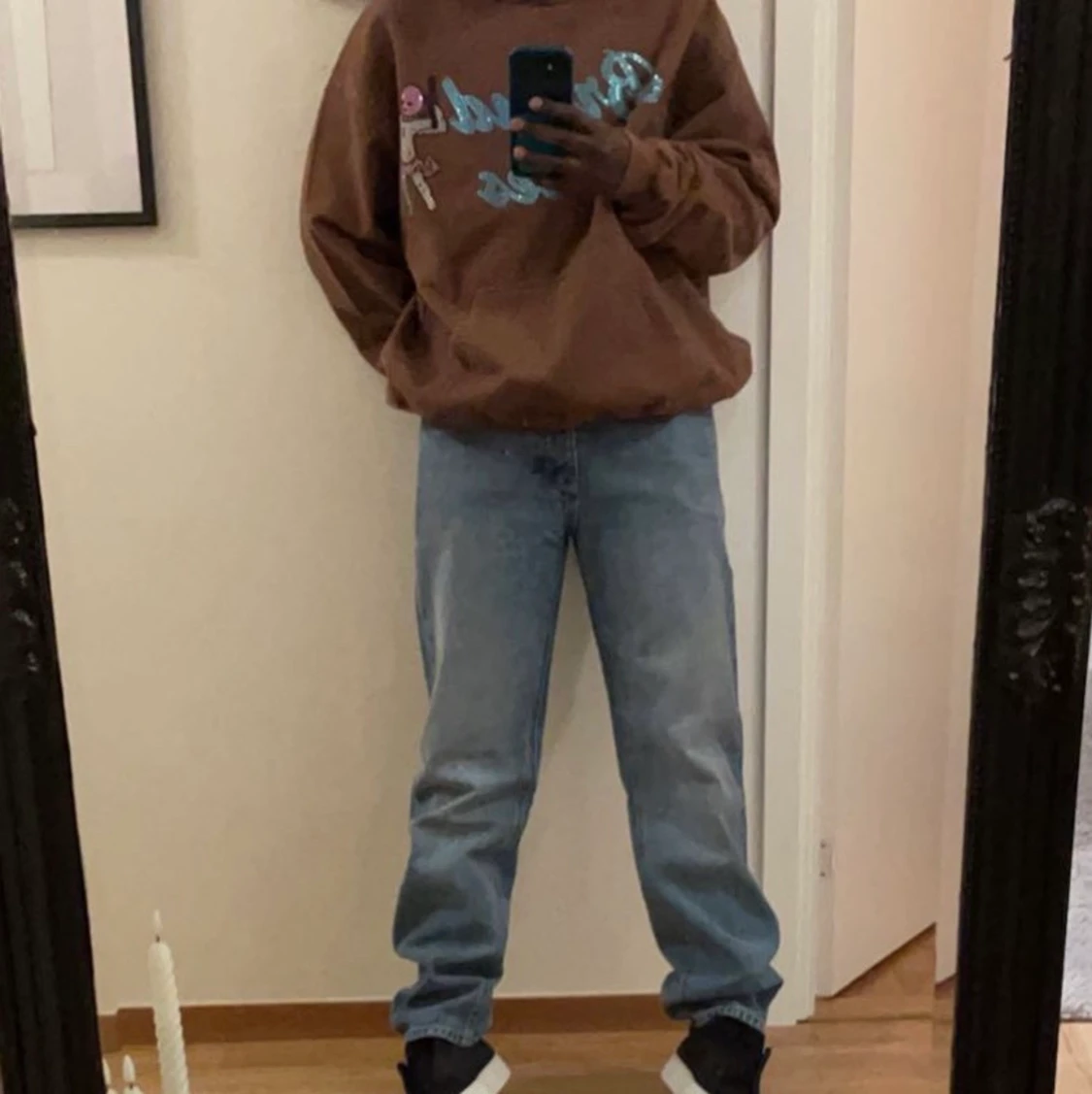 Brand Of Roses Angel hoodie, washed Brown - 91