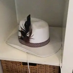En vit cowboy hat 