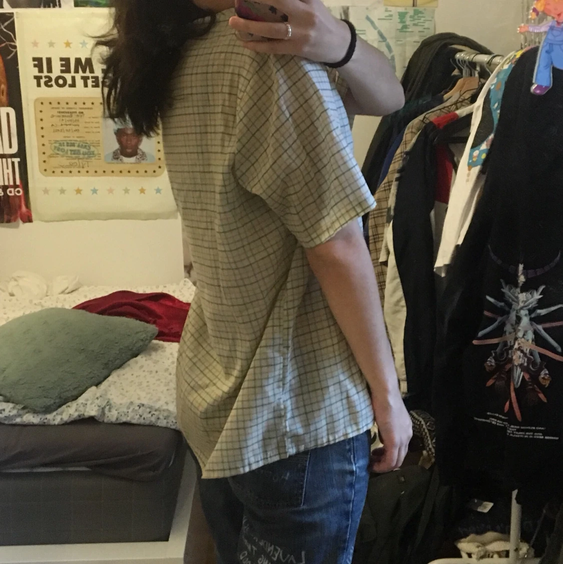 Söt vintage rutig tröja - 90