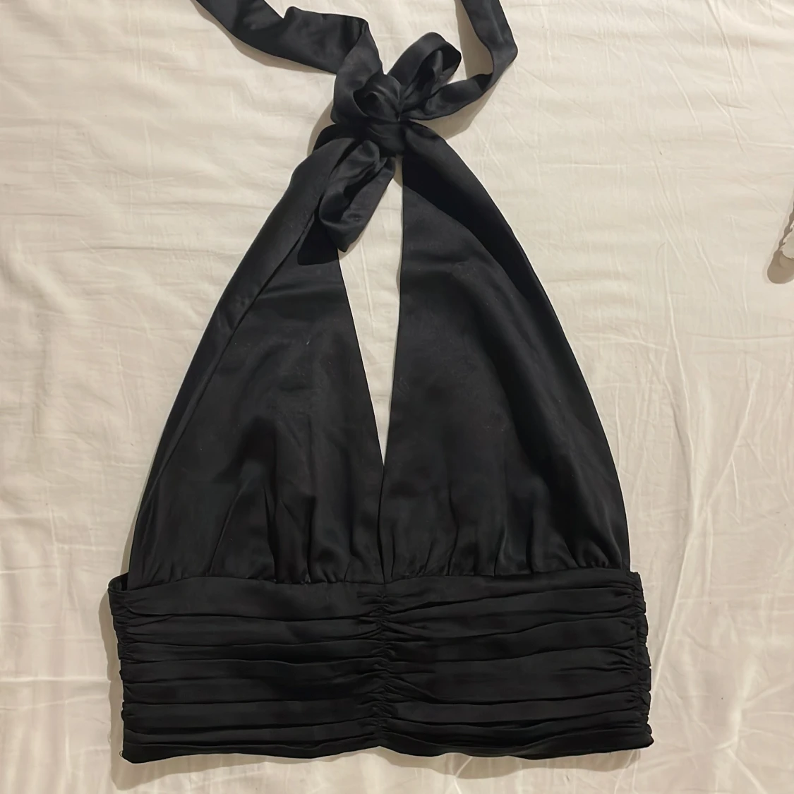 svart halterneck topp  - 90