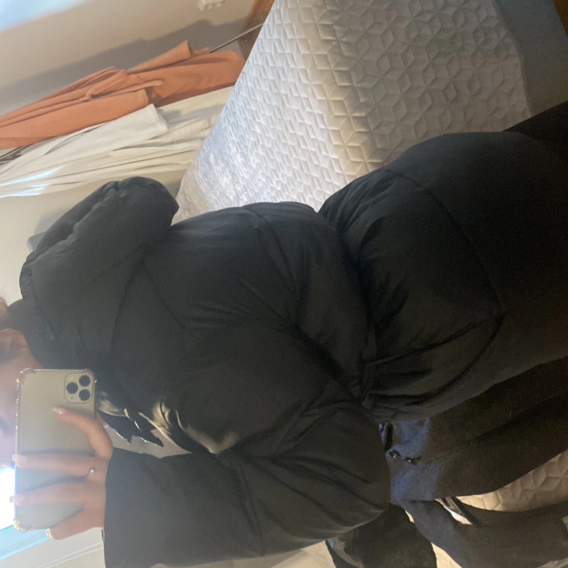 Jacka vadderad mörk blå  - 90