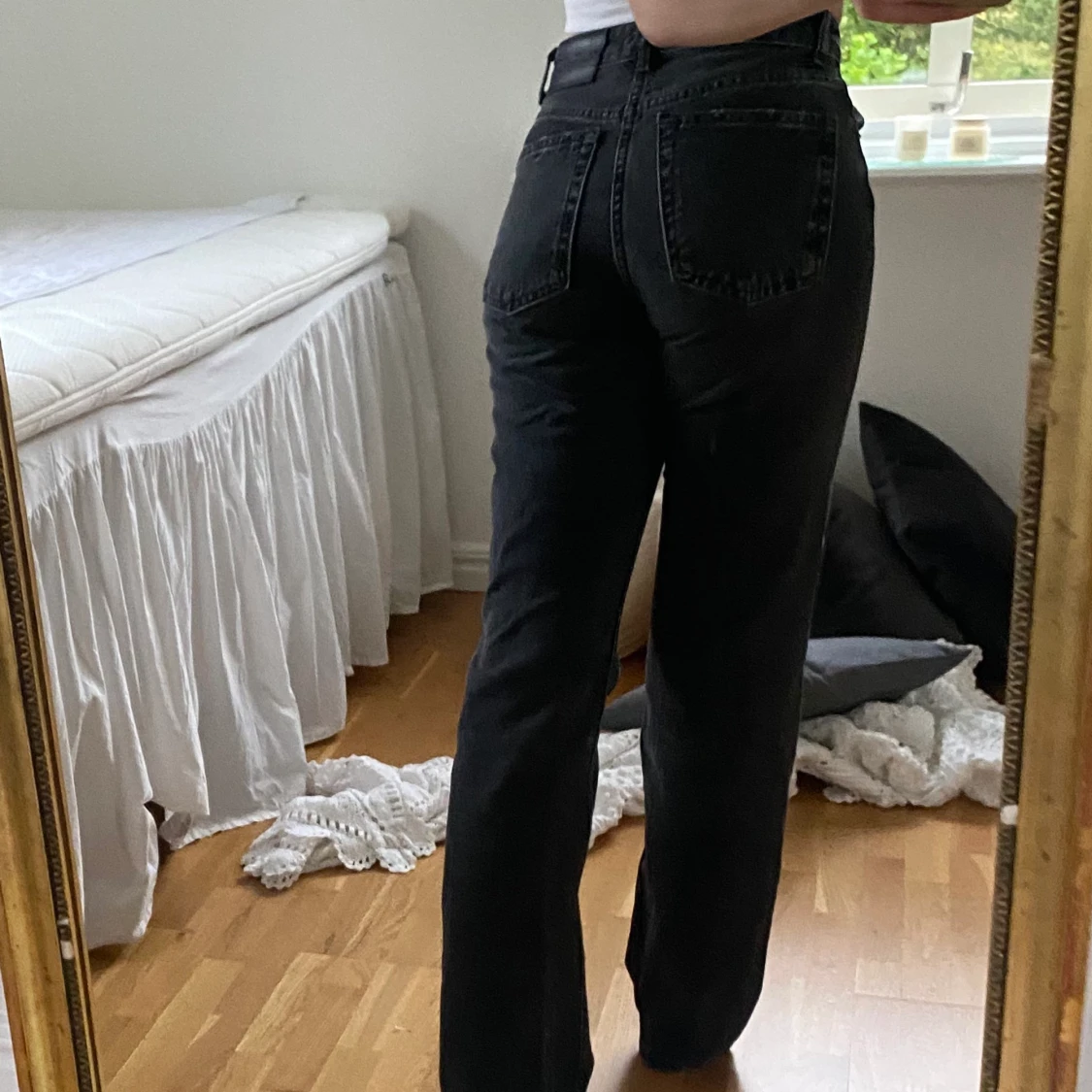 Zara jeans svarta/gråa  - 90