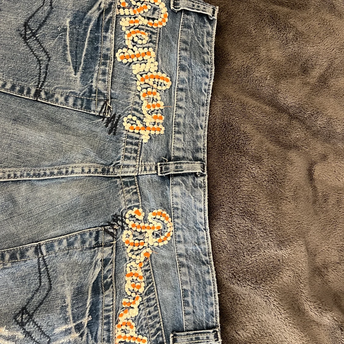 baggy lågmidjade byxor från replay