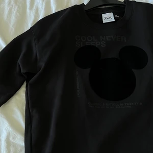 Sweatshirt  - Svart Disney sweatshirt köpt på zara i Kroatien men är aldrig använd. Jättefin men inte min stil därav säljs den. Priset är 150 plus frakt!