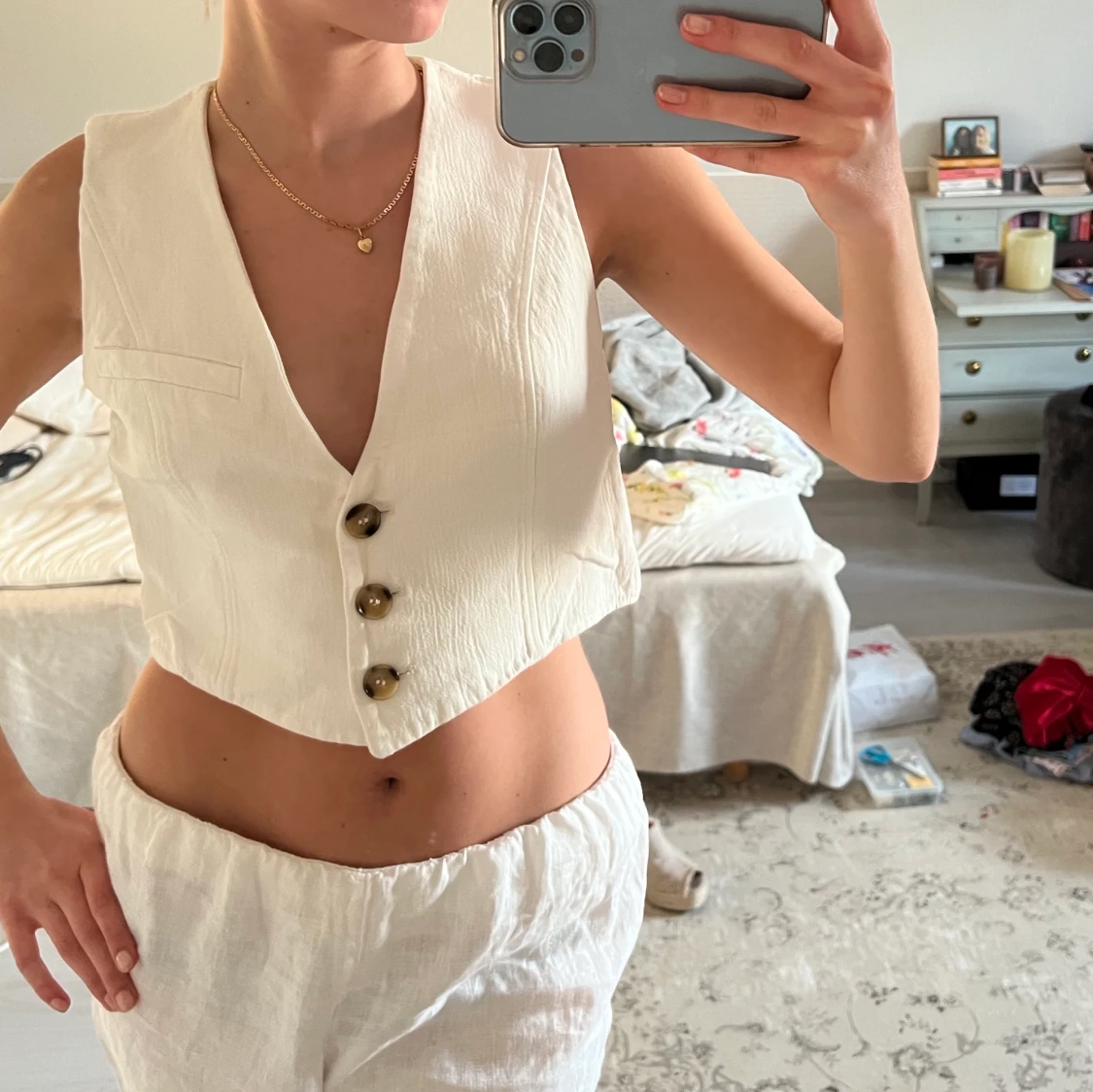 Linnetopp från zara  - 90