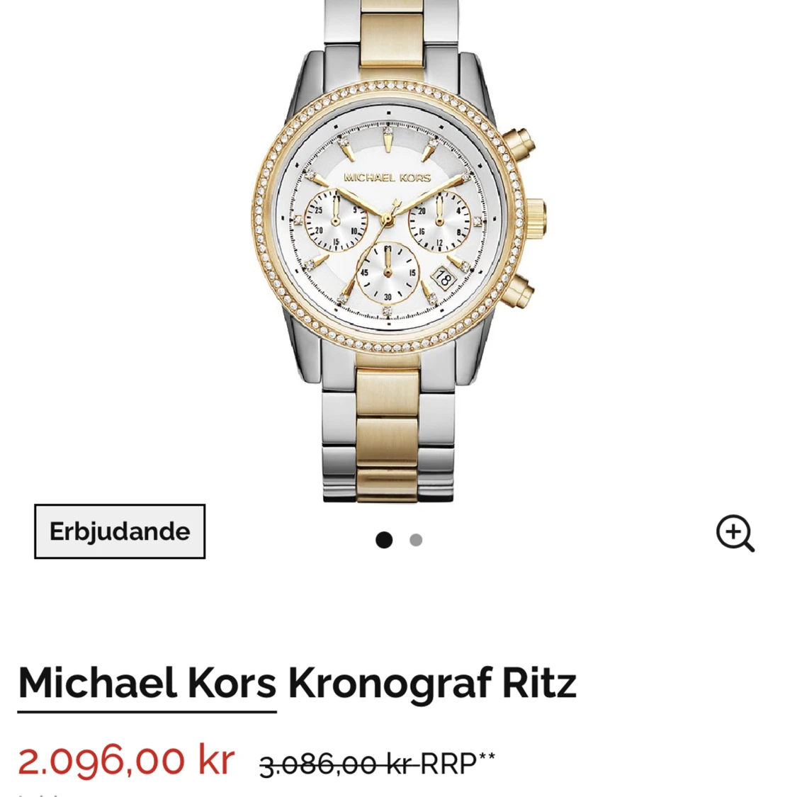Michael Kors Kronograf Ritz klocka 