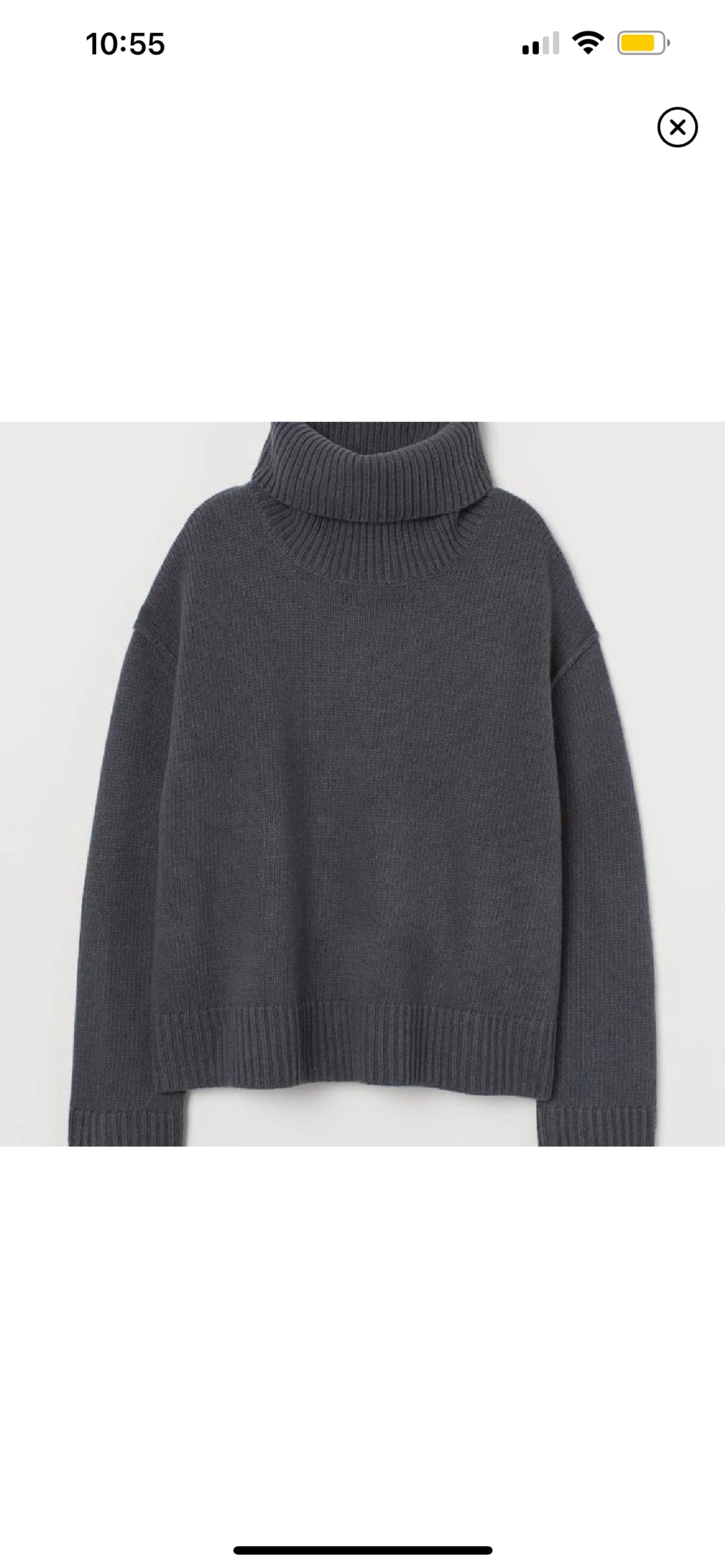 Grå stickad tröja