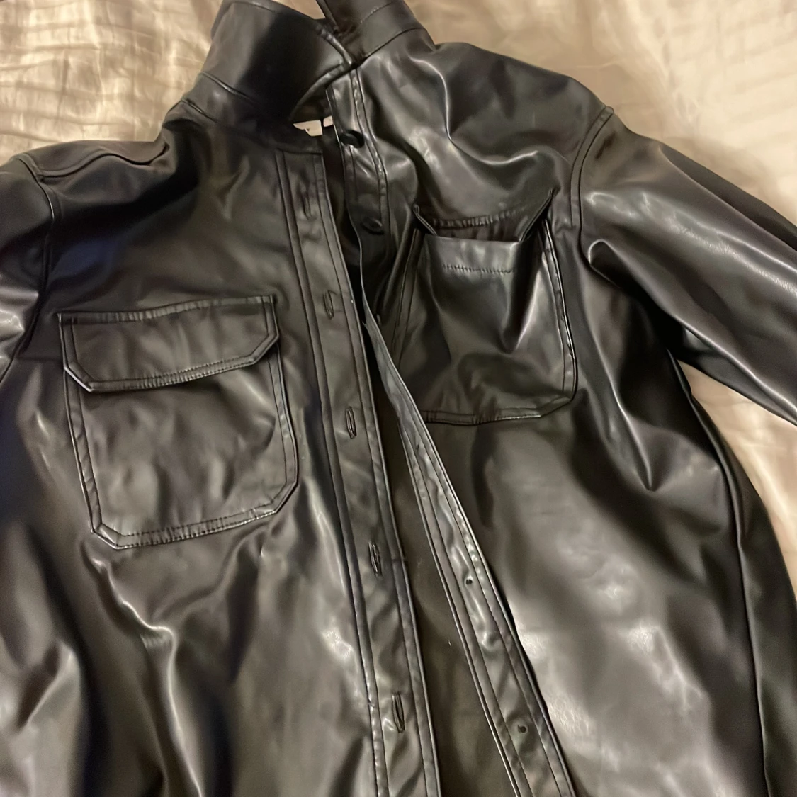 Leather Shirtjacket - 91