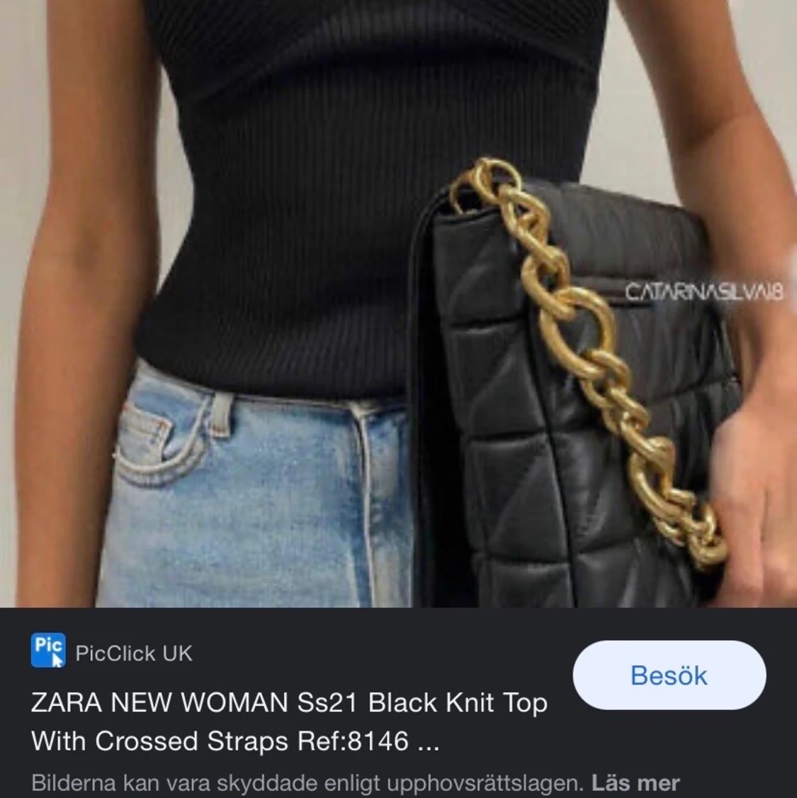 Zara svart topp 34 - 90